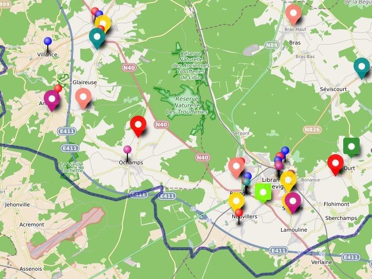 extrait carte des producteurs et artisans locaux