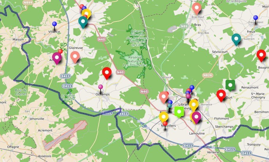 CAPTURE extrait carte des producteurs et artisans locaux