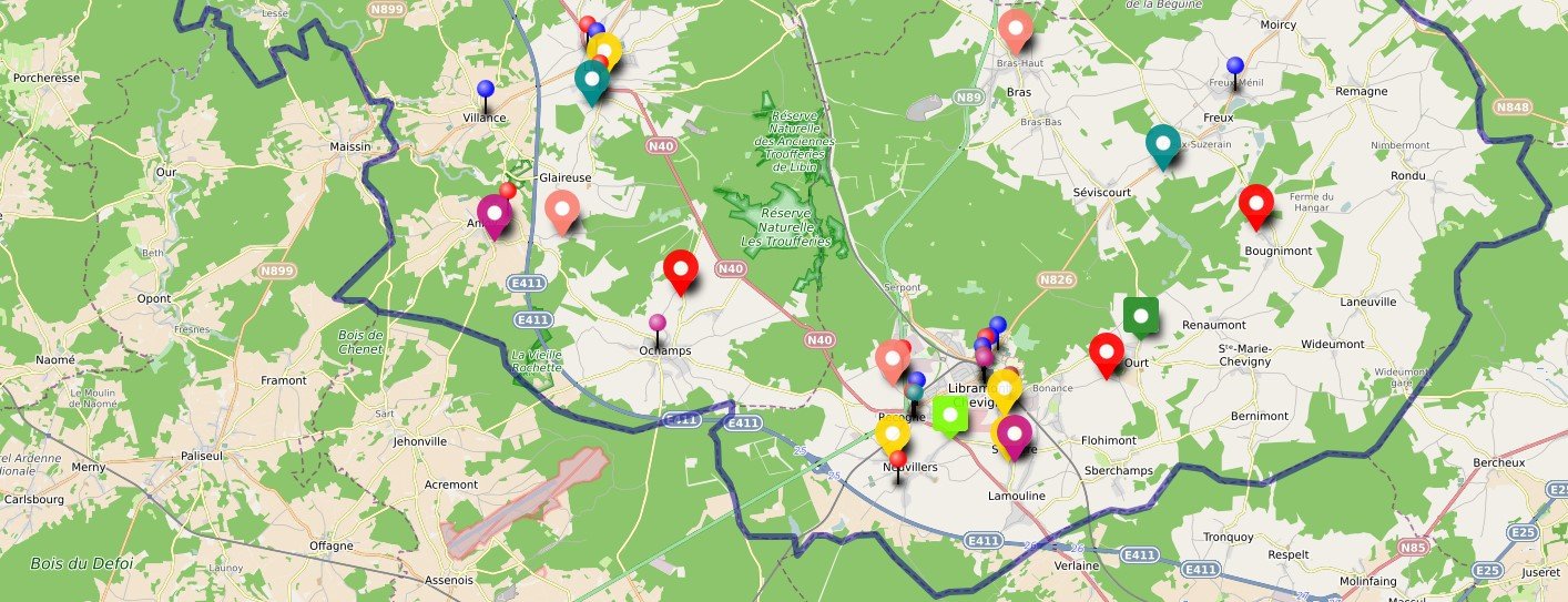 extrait carte des producteurs et artisans locaux