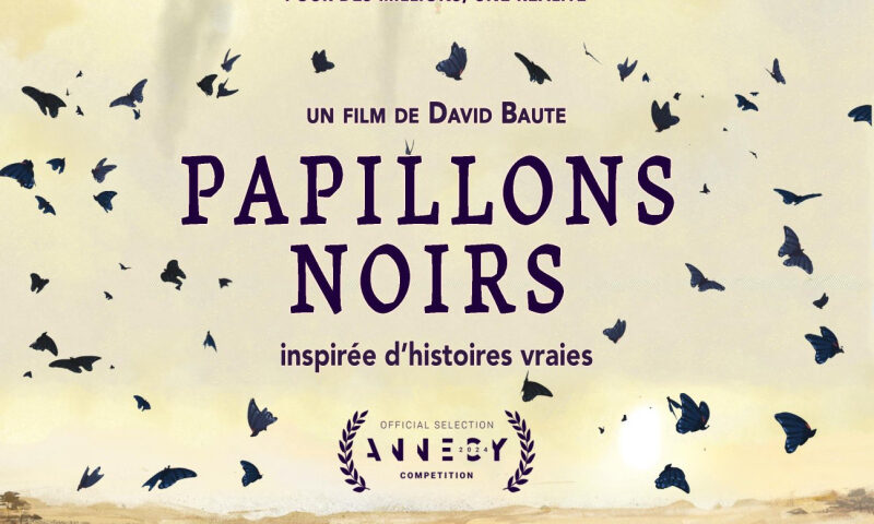 affiche papillons noirs