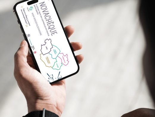 Novachèque sur smartphone