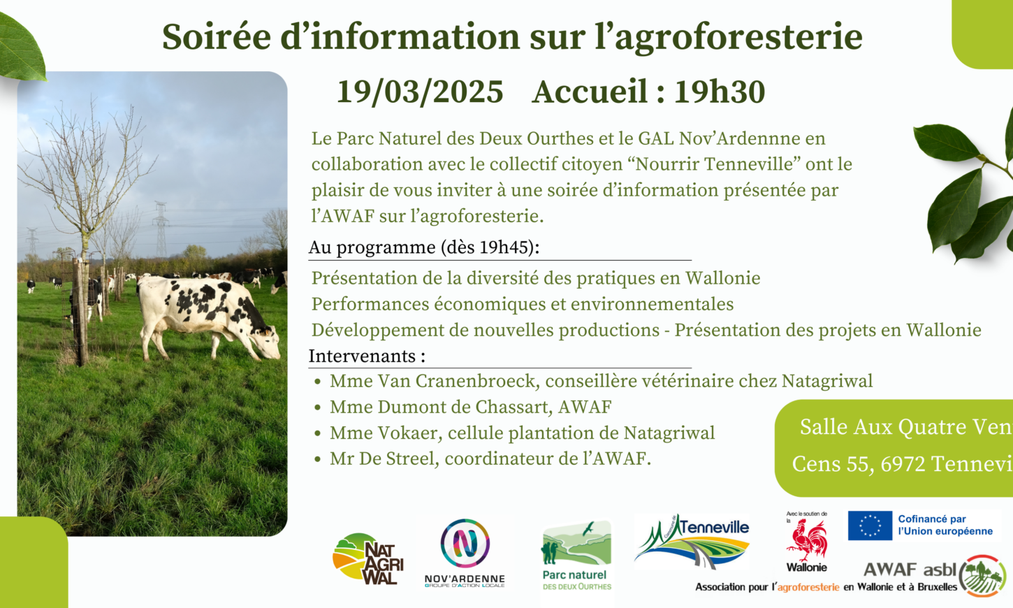 Invitation soirée agroforesterie